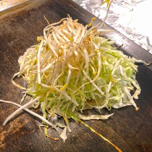 広島焼きキャベツともやし