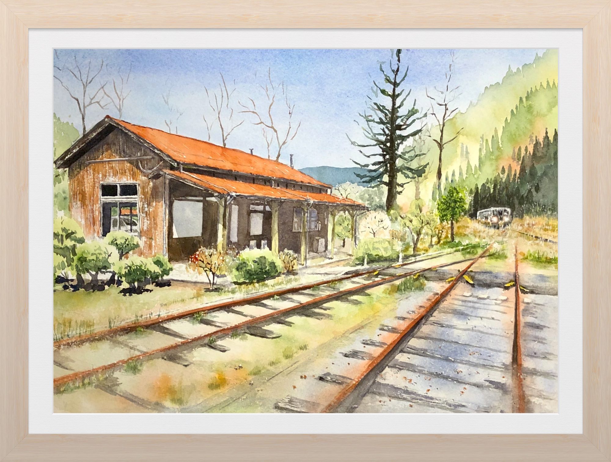 地蔵の水彩画 地蔵郡 水彩画