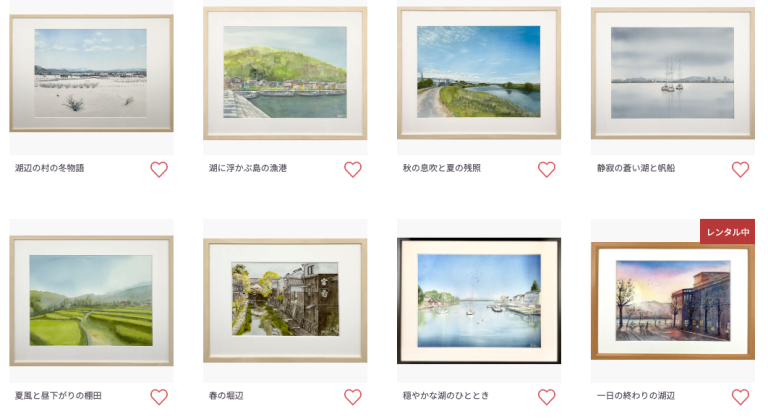 【伊豆の風景】　小出　卓作　抽象・具象風景画セット 伊豆の風景】 小出 卓作 抽象・具象風景画セット